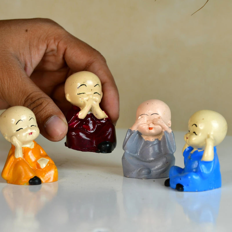 Sowpeace Resin Mini Monk Set of 4 – view 5
