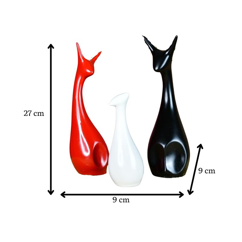 Sowpeace Resin Cat Trio – view 4