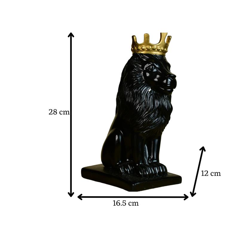 Sowpeace Black Lion Showpiece