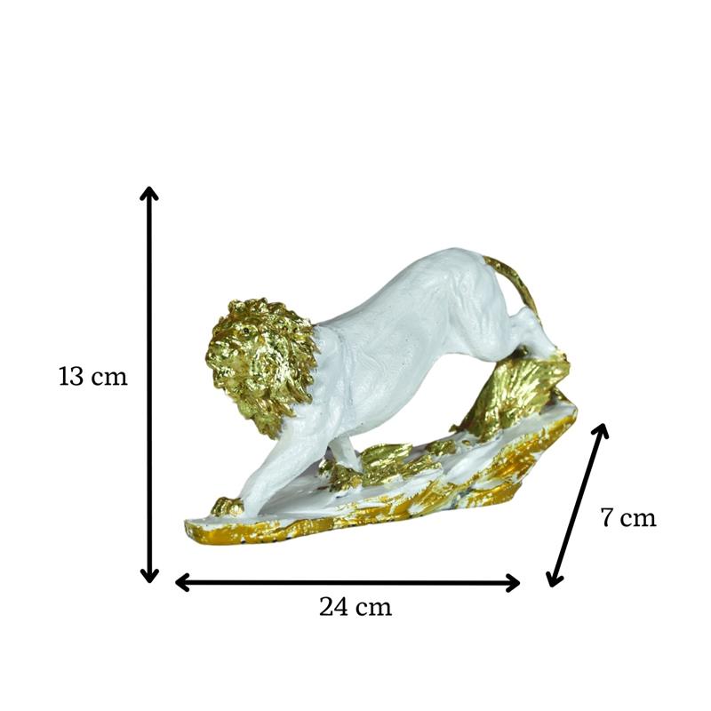 Sowpeace Resin Leaping Lion – view 4
