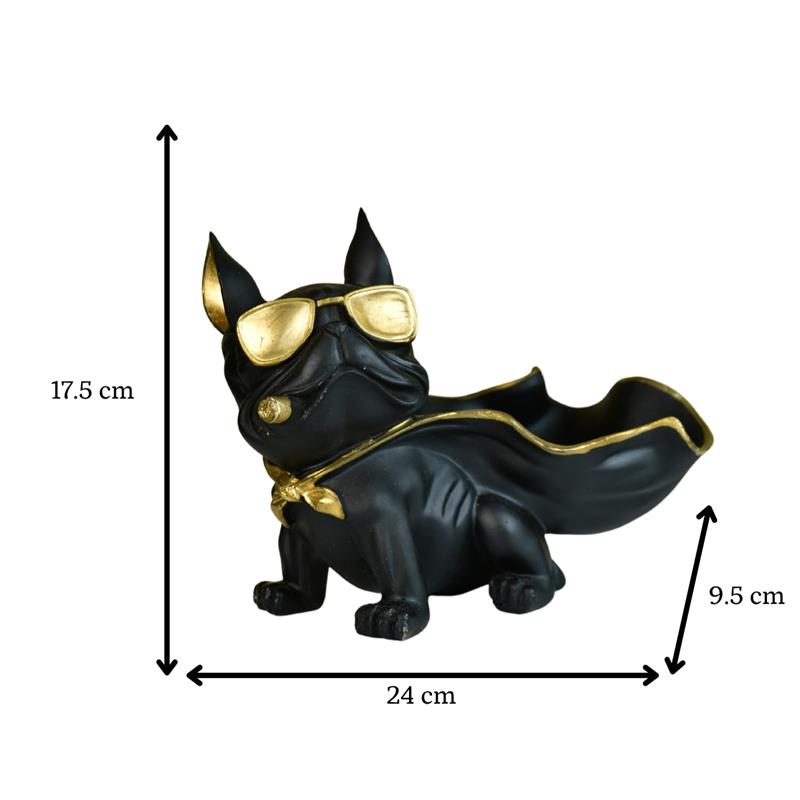 Sowpeace Resin Caped Dog Showpiece – view 3