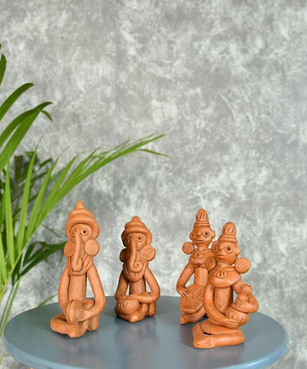 Sowpeace Terracotta Tribal Figurine Set: Artisan Tabletop Decor — image 5