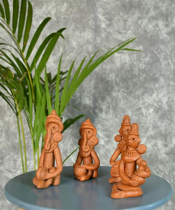 Sowpeace Terracotta Tribal Figurine Set: Artisan Tabletop Decor — image 6