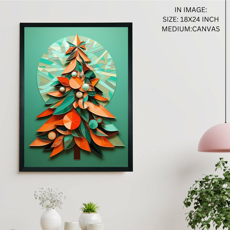 Dazzle Your Holiday: Premium Sowpeace Xmas Canvas Prints – Handcrafted Indian-Inspired Art for Elegant Festive Decor – view 5