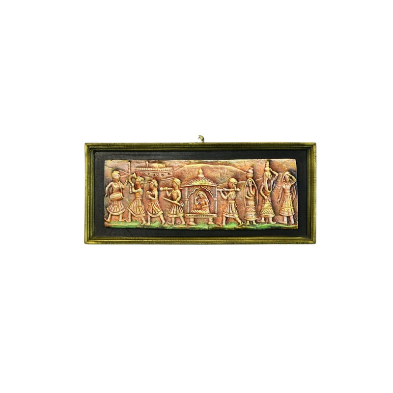 Artisan Terracotta Palki Women Wall Art: Home Decor – view 7
