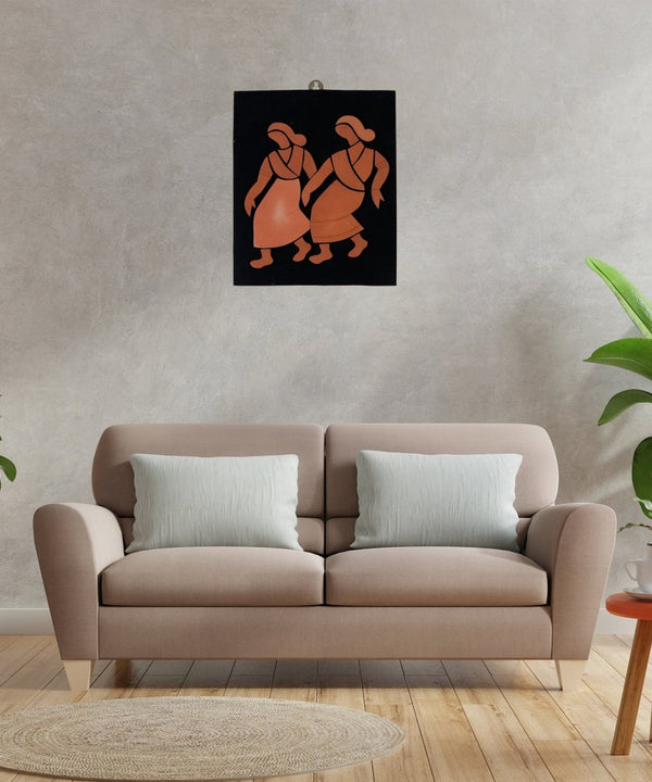 Artisan Terracotta Tribal Dance: Unique Home Decor — image 2