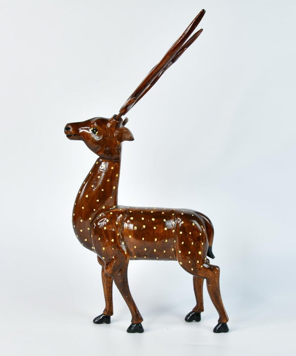 Artisan Wooden Deer Set: Exquisite Home Decor — image 4