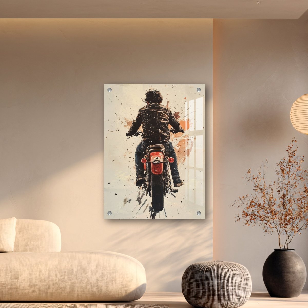 Bike Rider Acrylic Wall Art - Sowpeace - 
