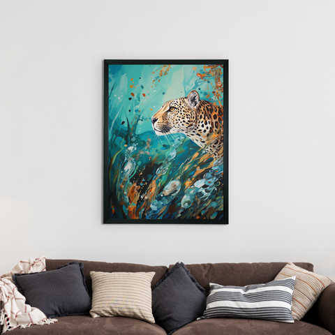 Sowpeace Harmony: Find Your Handcrafted Abstract Leopard – Premium Indian-Inspired Canvas Art for Stylish Home Interiors