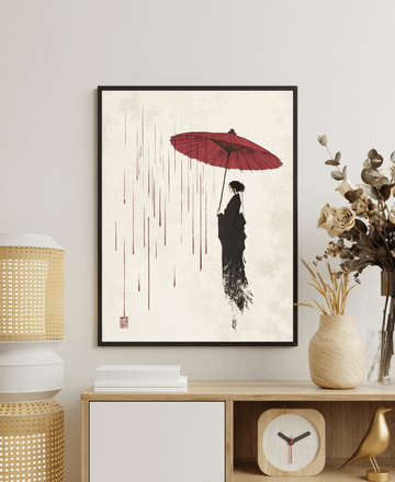 Chitran Under the Red Umbrella — alternate view