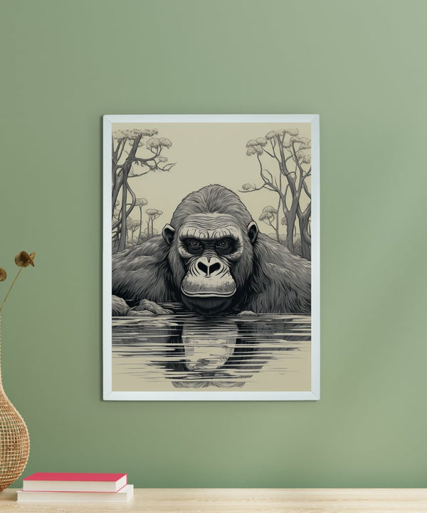 Connect with Nature: Sowpeace Handcrafted Jungle Wall Art – Premium Indian-Inspired Canvas Print for Stylish Interiors — image 4