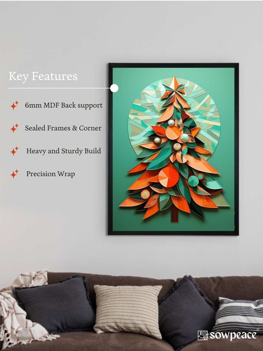 Dazzle Your Holiday: Premium Sowpeace Xmas Canvas Prints – Handcrafted Indian - Inspired Art for Elegant Festive Decor - Wall painting - Chitran by sowpeace - Dazzle Your Holiday: Premium Sowpeace Xmas Canvas Prints – Handcrafted Indian - Inspired Art for Elegant Festive Decor - Sowpeace