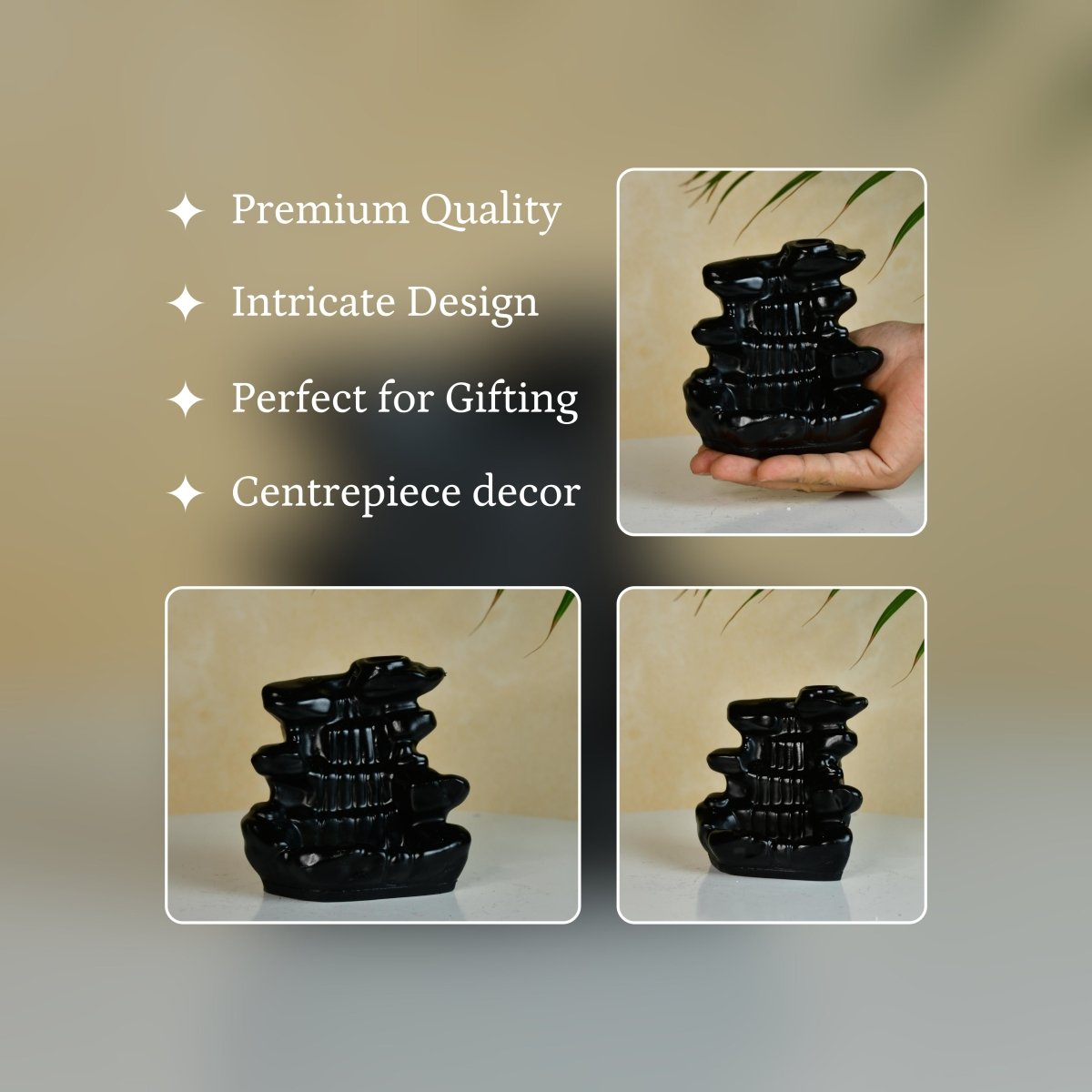 Design Smoke Fountain by Sowpeace - Beautiful Resin Showpiece for Home Decor - Decor - Sowpeace - 