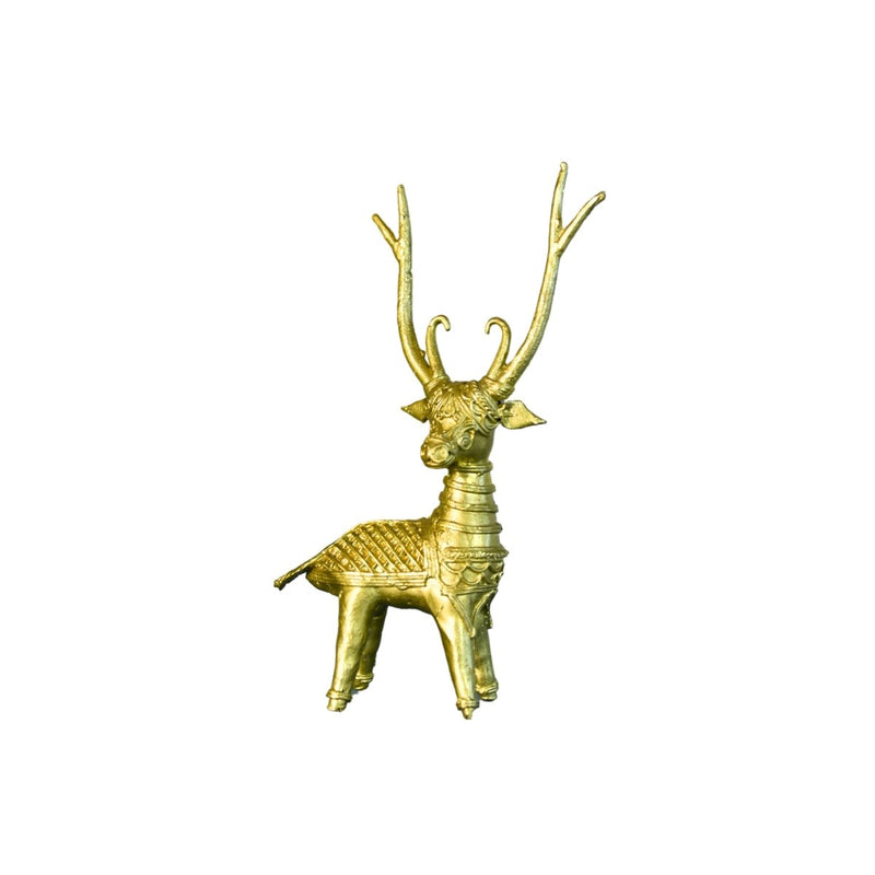 Dhokra Deer Brass Tabletop – view 7