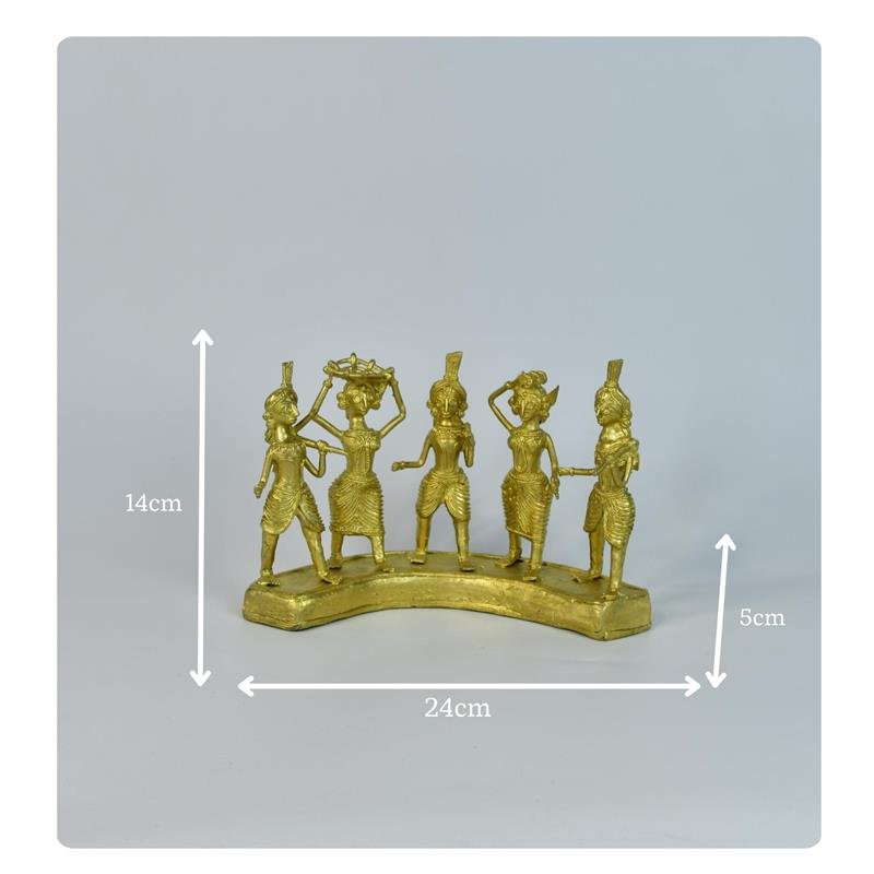 Dhokra Farmers: Large Brass Tabletop Decor – view 7