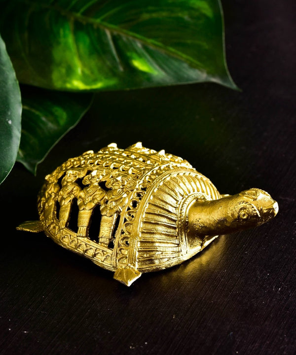 Dhokra Tortoise: Artisan Brass Home Decor — image 5