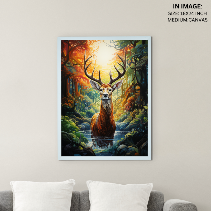 Sowpeace Harmony: Find Your Handcrafted Abstract 12 Singha – Premium Indian-Inspired Canvas Art for Elegant Home Decoration – view 5