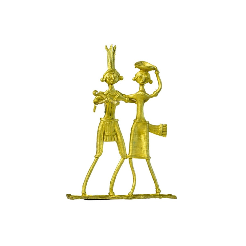 Dokra Couple: Brass Tabletop Artistry Decor – view 7