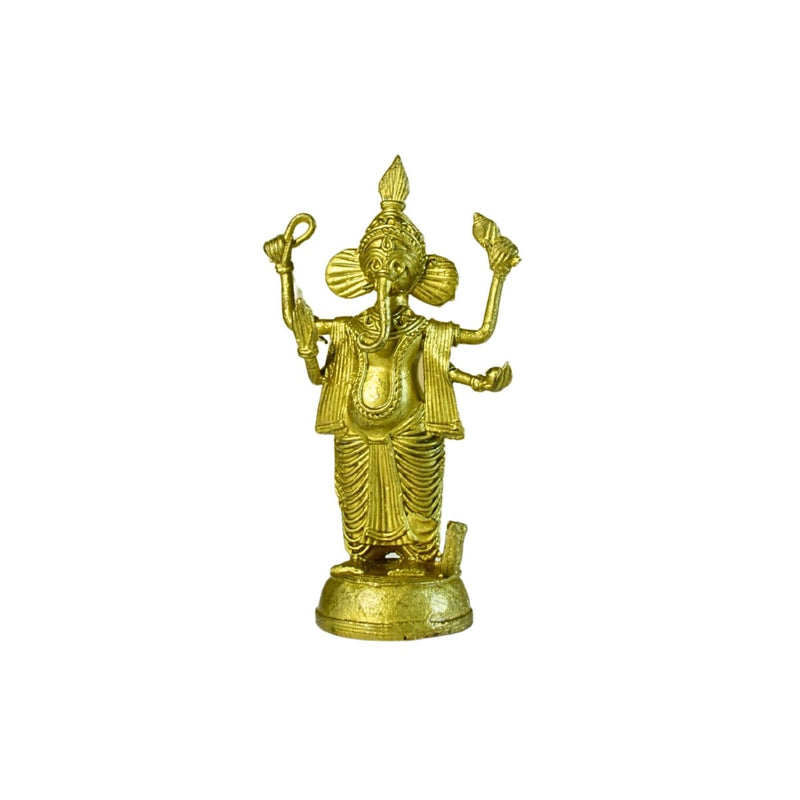 Dokra Ganesh: Brass Tabletop Masterpiece for Unique Home Decor – view 7