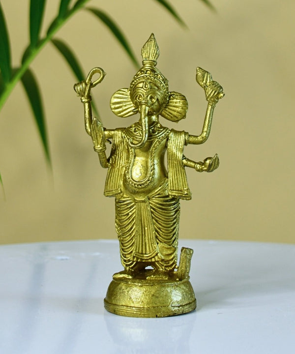 Dokra Ganesh: Brass Tabletop Masterpiece for Unique Home Decor — image 6