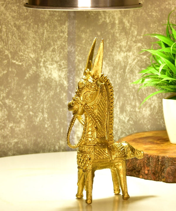 Dokra Horse: Brass Tabletop Decor Masterpiece — image 2