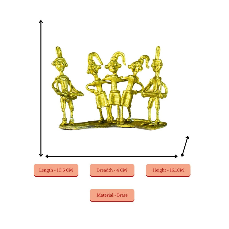 Dokra Orchestra: Brass Tabletop Masterpiece for Unique Home Decor – view 4