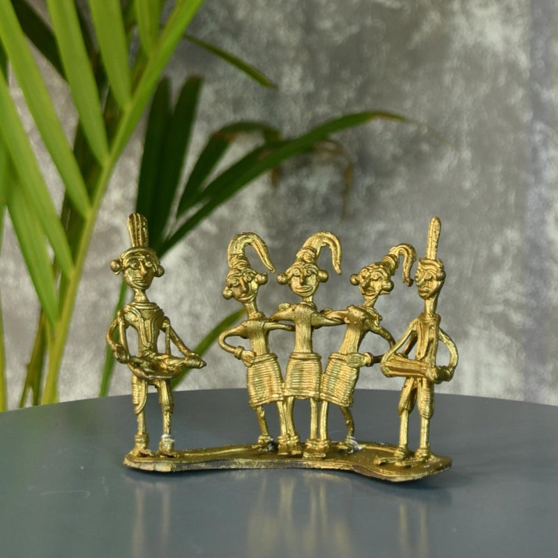 Dokra Orchestra: Brass Tabletop Masterpiece for Unique Home Decor – view 6
