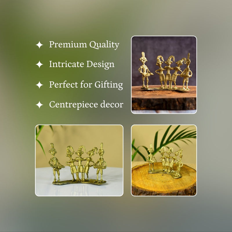 Dokra Orchestra: Brass Tabletop Masterpiece for Unique Home Decor – view 3