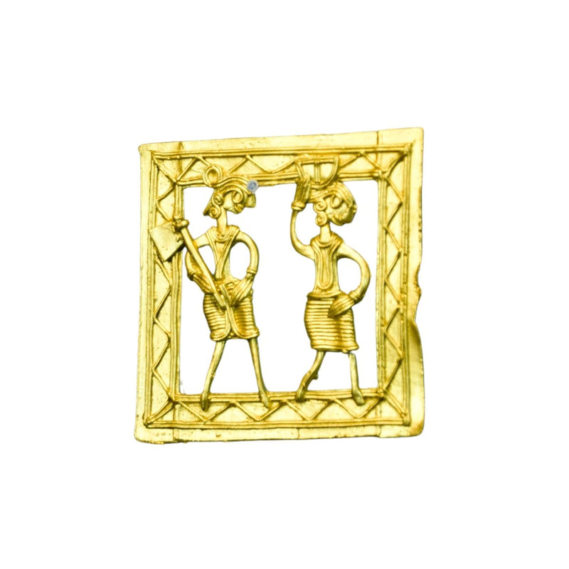 Dokra Squareplate: Artisan Brass Tabletop Elegance – view 7