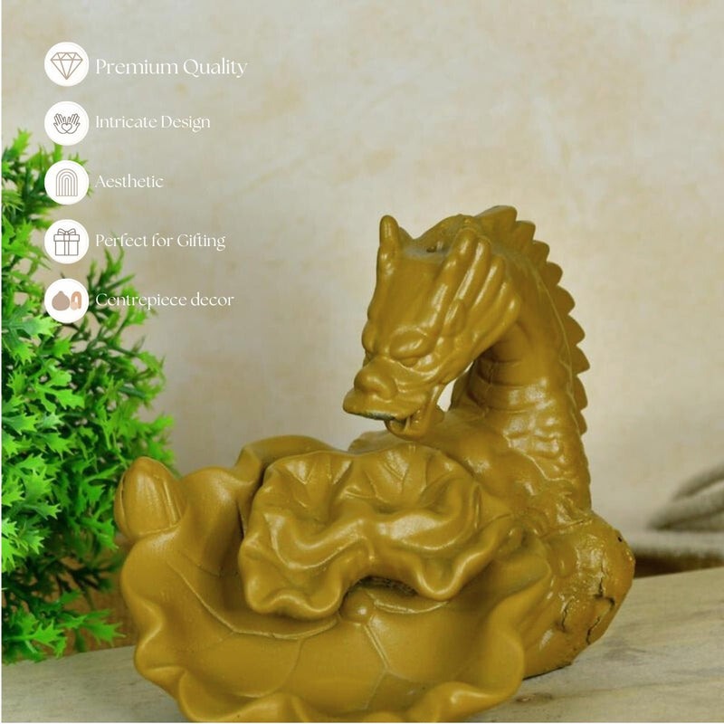 Dragon Smoke Fountain by Sowpeace - Beautiful Resin Showpiece for Home Decor – view 5