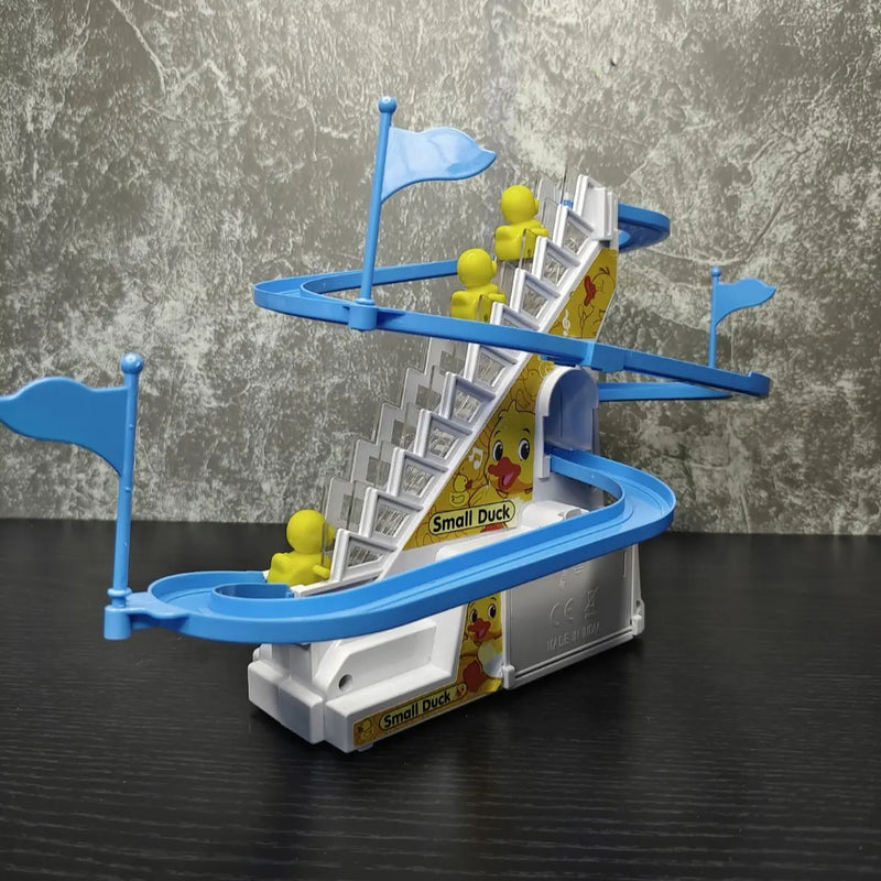 SOWPEACE Duck Slide Toy Set – Automatic Stair Climbing Ducklings with Lights & Music – view 6