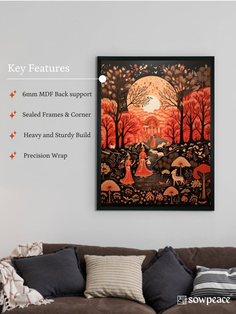 Find Your Rural Harmony: Sowpeace Handcrafted Canvas Prints – Premium Indian-Inspired Art for Elegant Home Decor – view 6