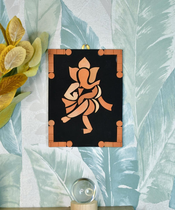 Handcrafted Terracotta Dancing Ganesh Wall Art: Unique Home Decor — image 6