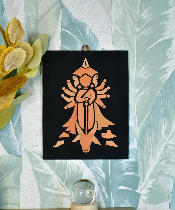 Handcrafted Terracotta Durga Wall Art: Home Decor — image 5