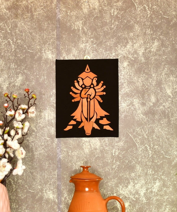 Handcrafted Terracotta Durga Wall Art: Home Decor — image 2