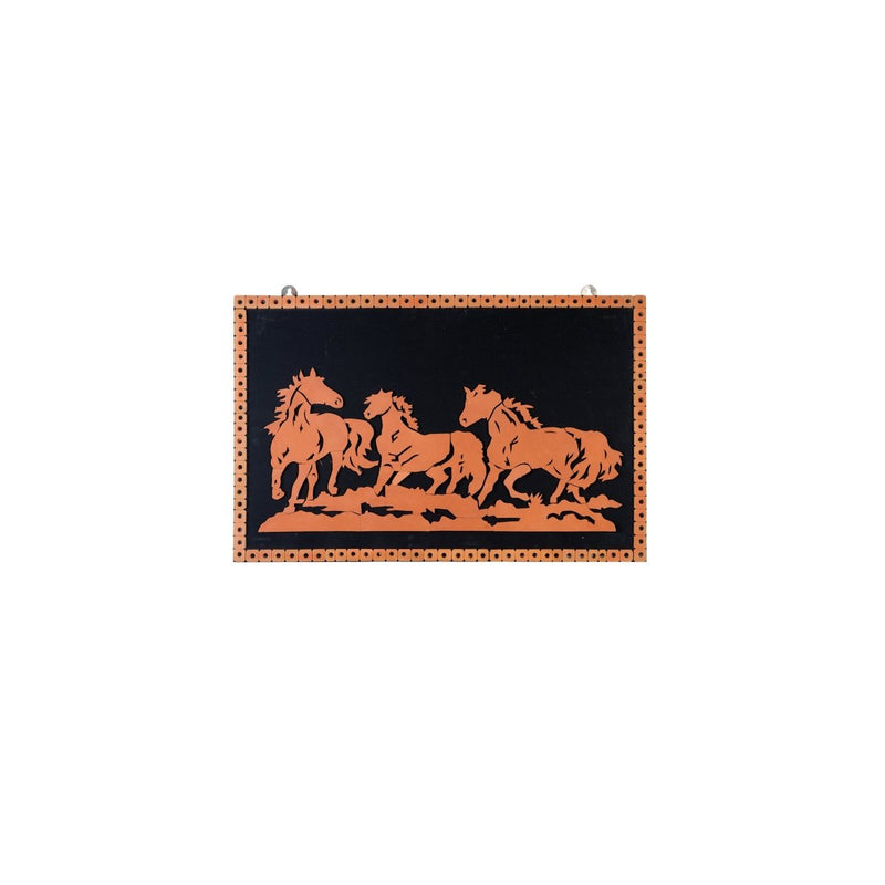 Handcrafted Terracotta Running Horse Wall Art Décor – view 7