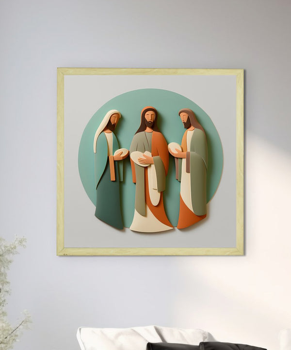 Home Blessing: Jesus' Modern Family Art – Premium Handcrafted Canvas Prints for Stylish and Faithful Home Decor by Sowpeace — image 4