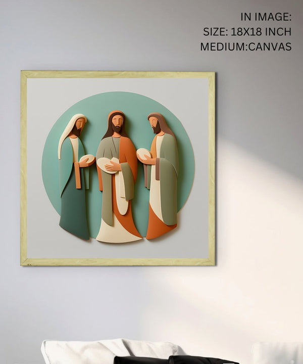 Home Blessing: Jesus' Modern Family Art – Premium Handcrafted Canvas Prints for Stylish and Faithful Home Decor by Sowpeace — image 7