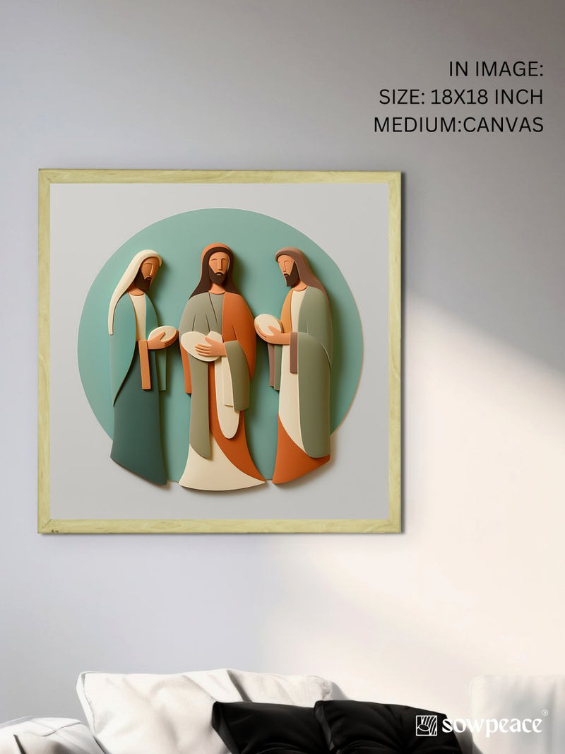 Home Blessing: Jesus' Modern Family Art – Premium Handcrafted Canvas Prints for Stylish and Faithful Home Decor by Sowpeace – view 7
