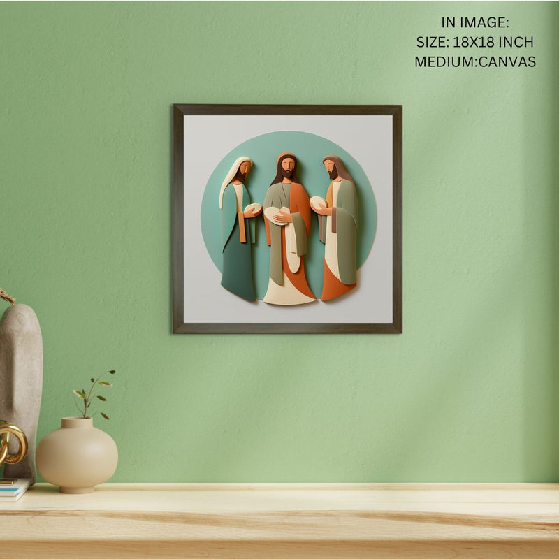 Home Blessing: Jesus' Modern Family Art – Premium Handcrafted Canvas Prints for Stylish and Faithful Home Decor by Sowpeace – view 5