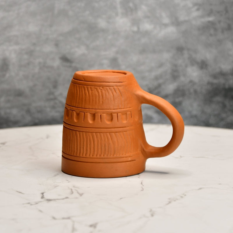 Rustic Terracotta Coffee Mug: Home Decor & Kitchen Delight – view 7
