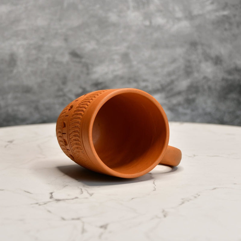 Rustic Terracotta Coffee Mug: Home Decor & Kitchen Delight – view 6