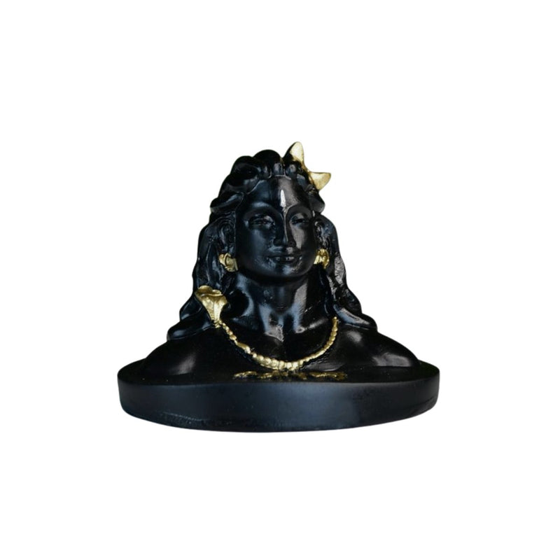 Sowpeace Adiyogi Shiva Statue 3 Inch | Mini Black Idol for Meditation, Home Décor & Spiritual Gift – view 7