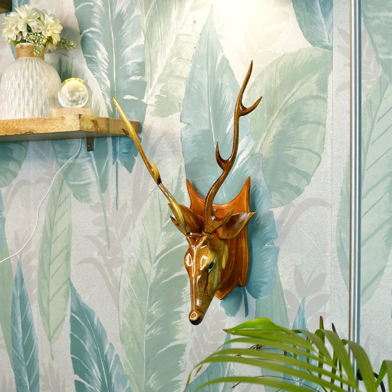 Sowpeace Artisan Wooden Deer Head: Exquisite Home Decor – view 2