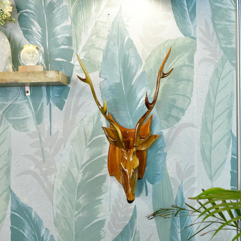 Sowpeace Artisan Wooden Deer Head: Exquisite Home Decor – view 6