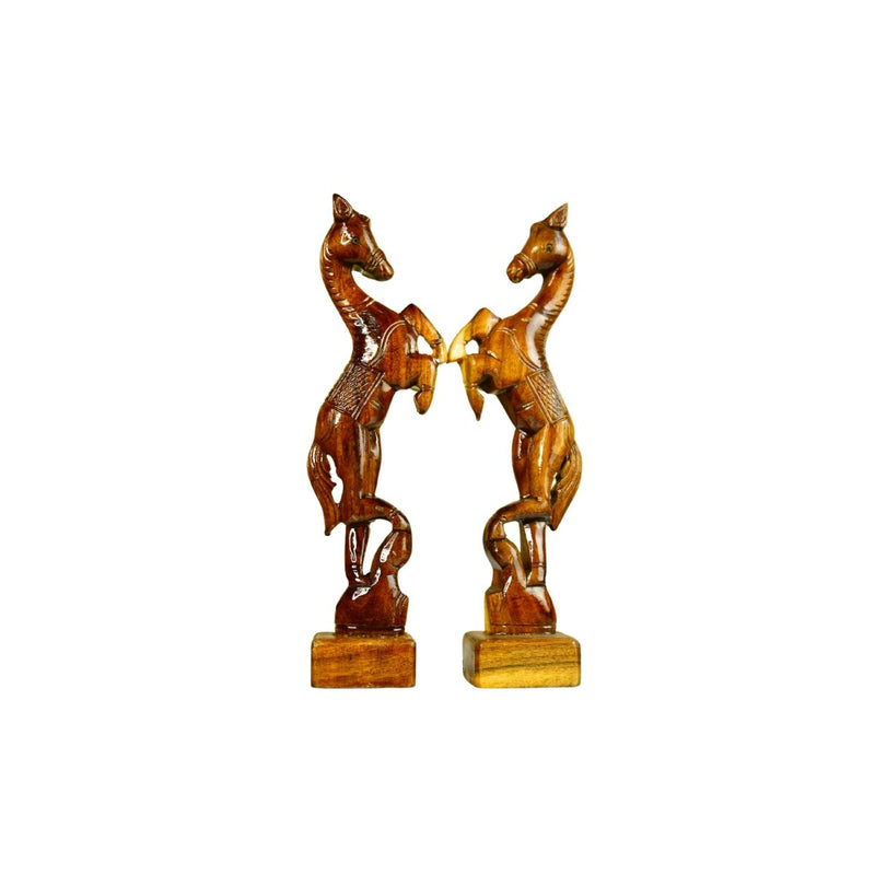 Sowpeace Artisan Wooden Jumping Horse Set: Home Decor – view 7