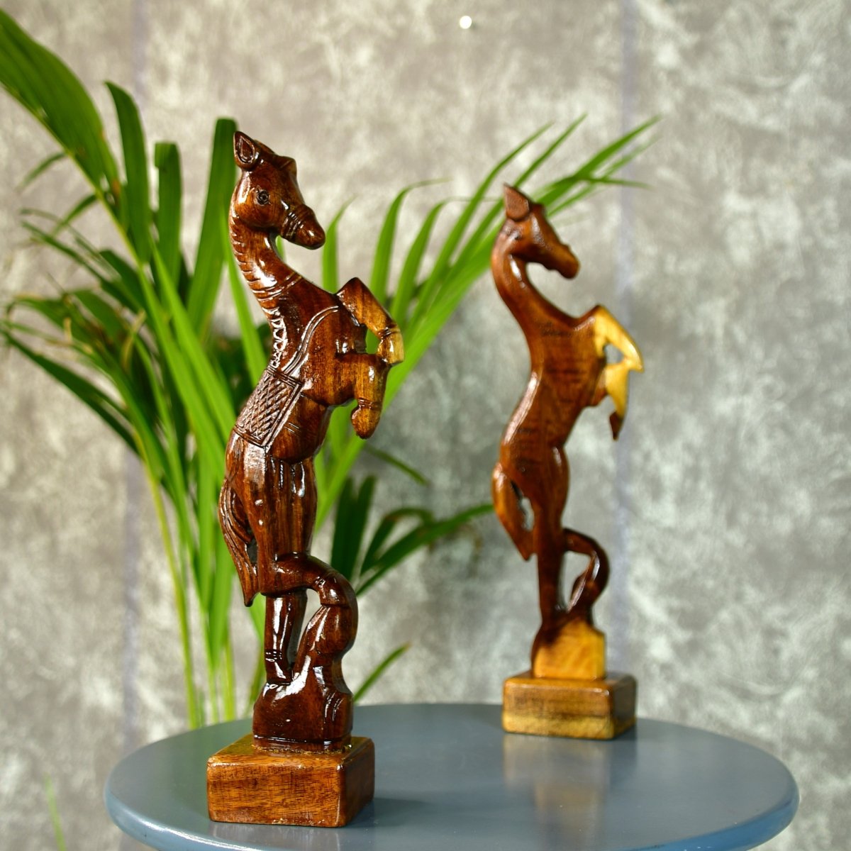 Sowpeace Artisan Wooden Jumping Horse Set: Home Decor - Tabletop - Sowpeace - Animal - New Arrivals