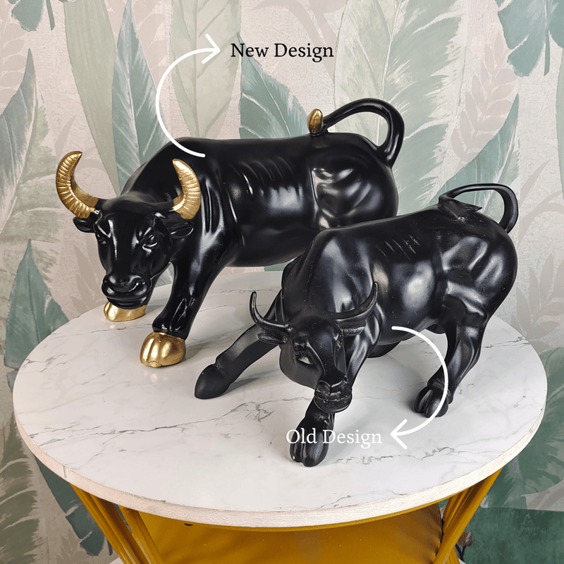 Sowpeace Black Bull Decor | Bold Resin Animal Figurine for Modern Home & Office Décor, Gifting – view 4