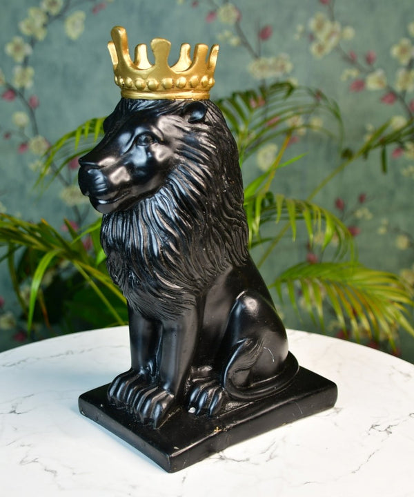 Sowpeace Black Lion Showpiece — main view