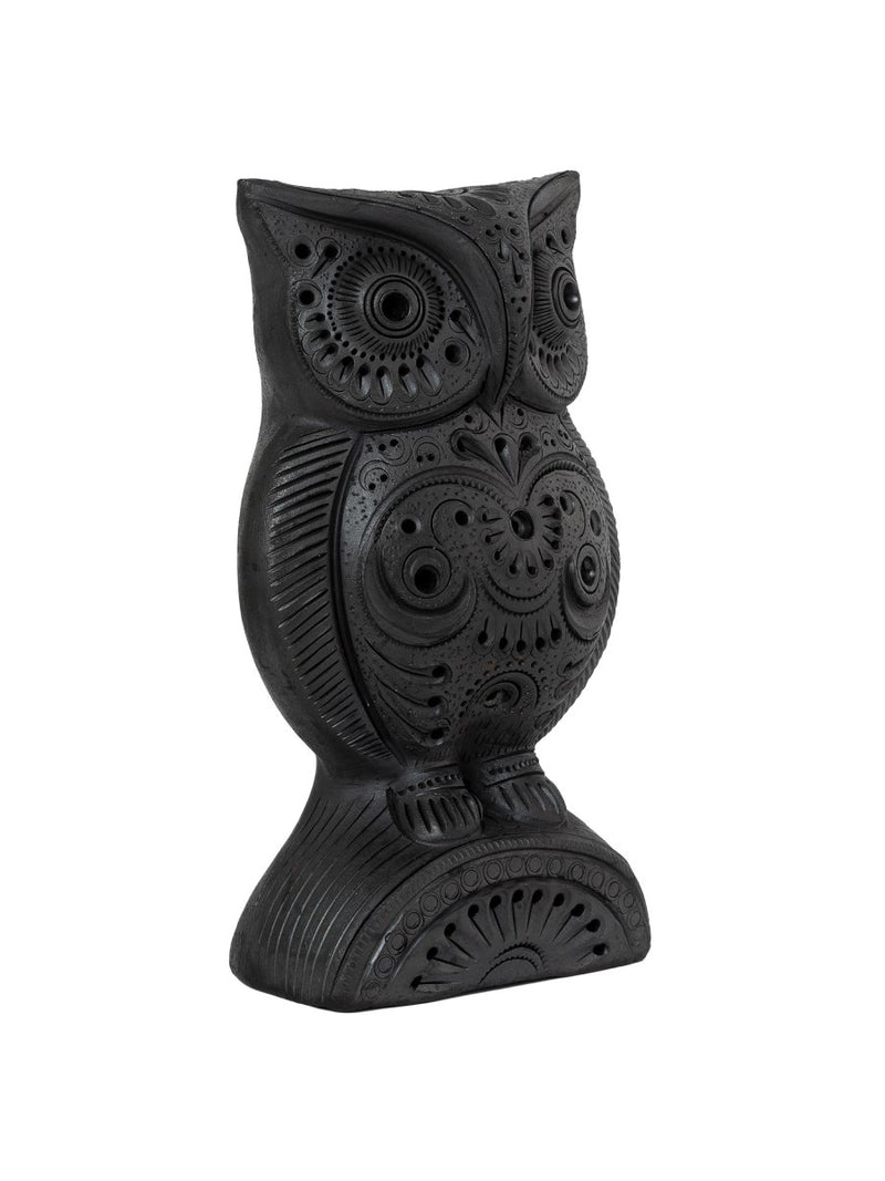 Sowpeace Black Terracotta Artisanal Owl: Tabletop Decor – view 5